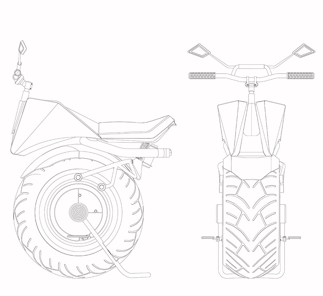 單輪摩托車設(shè)計(jì)